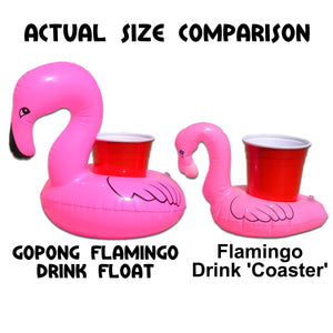 GoFloats Inflatable Drink Holders 3-Pack - Flamingo