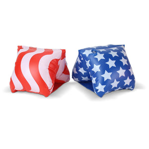 two patriotic stars on a white background