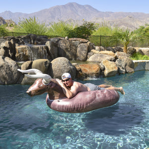 GoFloats Giant Inflatable Pool Float - Buckin' Bull