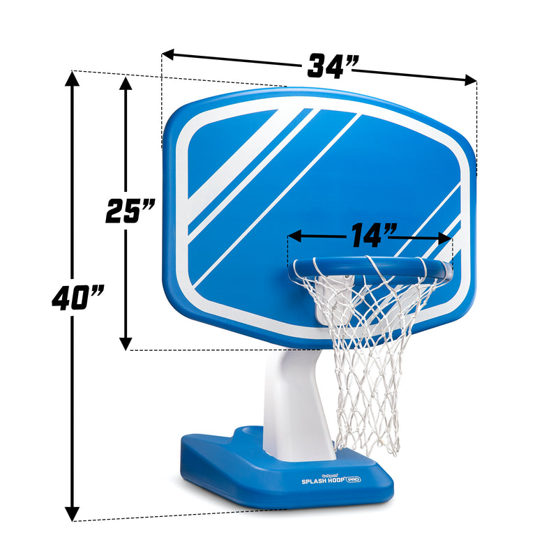 GoSports Splash Hoop PRO Poolside Basketball Game Blue