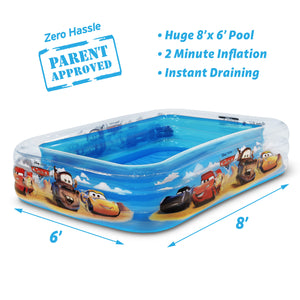 Disney Pixar Cars Inflatable Pool - 8'x6'