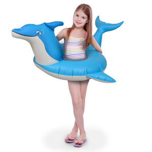 GoFloats Jr Pool Float Party Tube - Dolphin