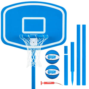 GoSports Splash Hoop UP Above Ground Pool Hoop Basketball Game with 2 Pool Basketballs and Pump GoSports 