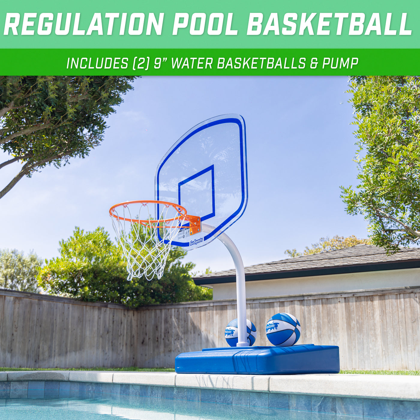 Pool Hoop GoSports Premium Acrylic Backboard Splash Hoop ELITE | GoFloats.com ...