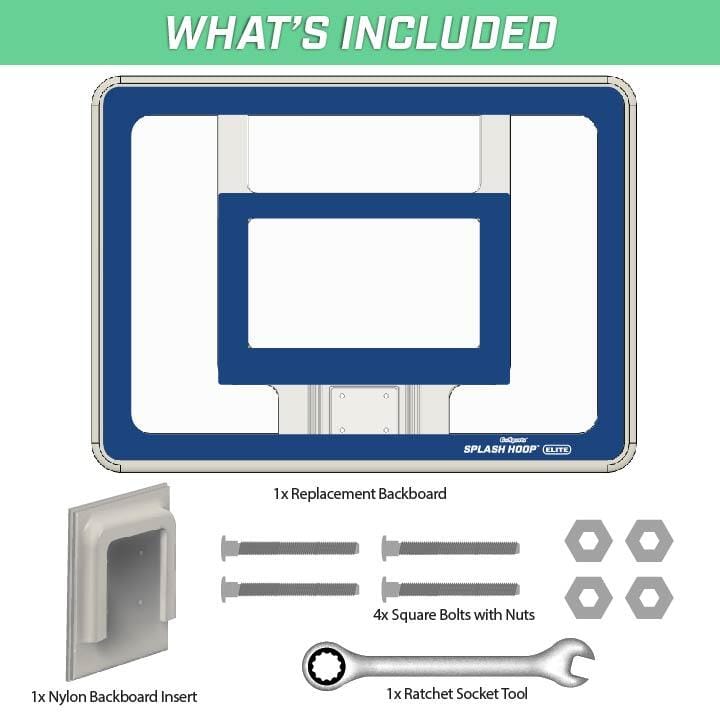 GoSports Splash Hoop ELITE Pool Hoop Basketball Replacement Backboard