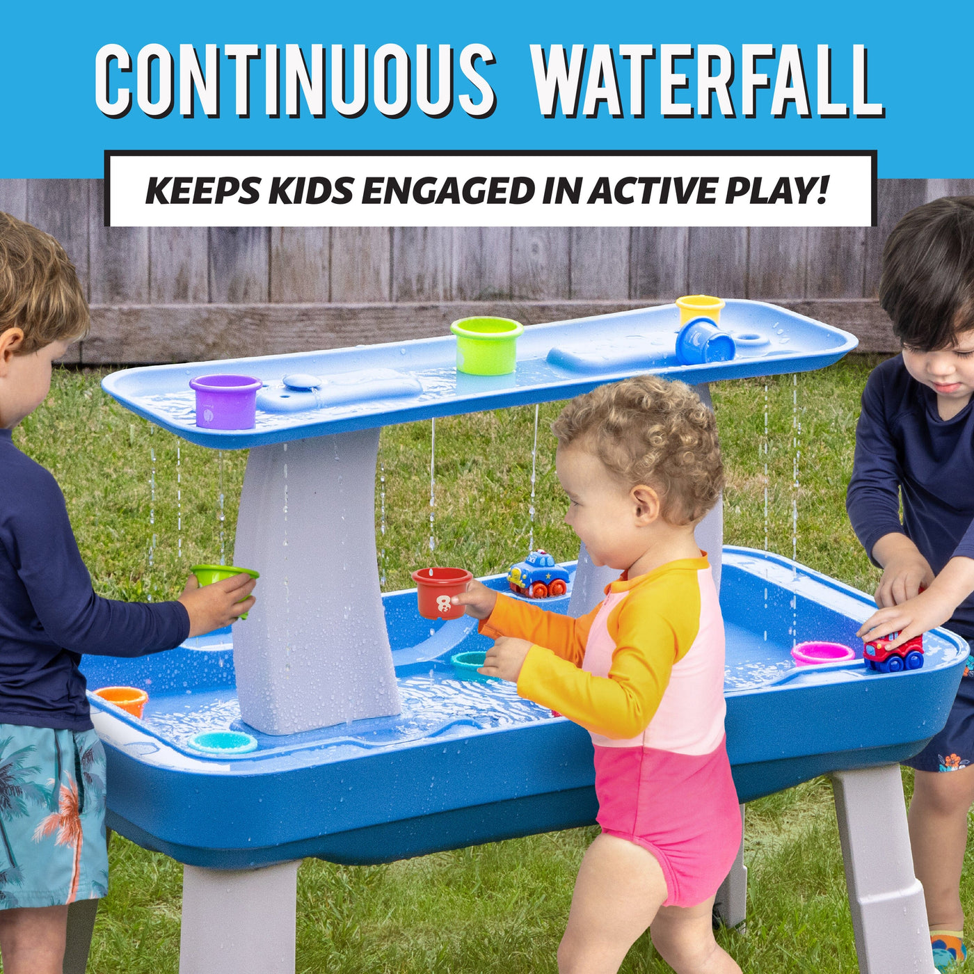 Cond Water Table GoSports Water Table with Pump for Toddlers Ages 1.5 - 4 Years - Outdo