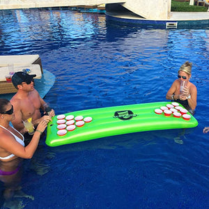 GoPong Inflatable Floating Pool Beer Pong Table