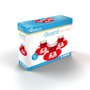 a box of red and white cups