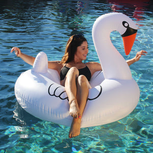 GoFloats Party Tube Inflatable Raft - Swan