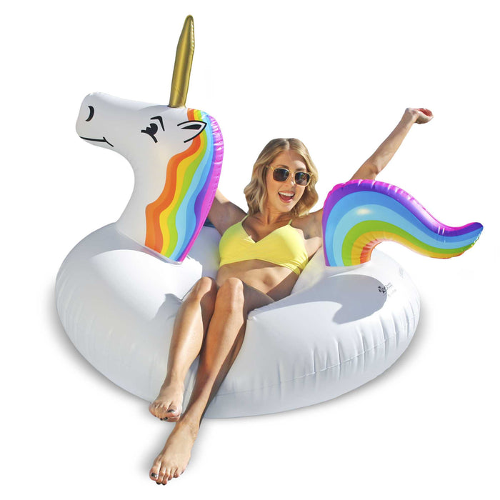 GoFloats Party Tube Inflatable Raft - Unicorn