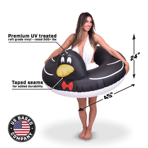 GoFloats Party Tube Inflatable Raft - Penguin