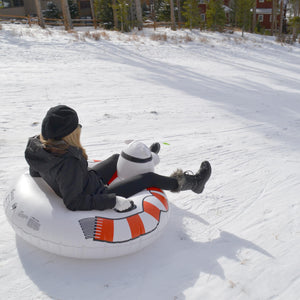 GoFloats  Inflatable Winter Snow Tube Sled - Polar Bear
