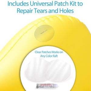 GoFloats Universal Tote Bag / Float Kit with 2 Raft Repair Kits and Grab Rope