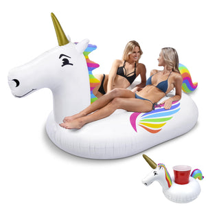 GoFloats Giant Inflatable Pool Float - Unicorn