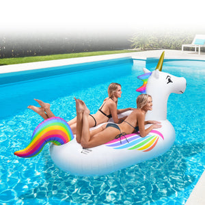 GoFloats Giant Inflatable Pool Float - Unicorn