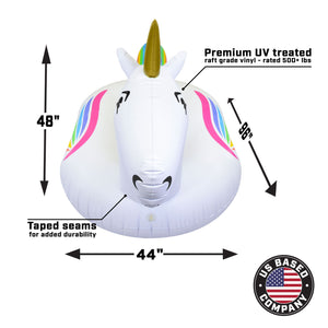 GoFloats Giant Inflatable Pool Float - Unicorn