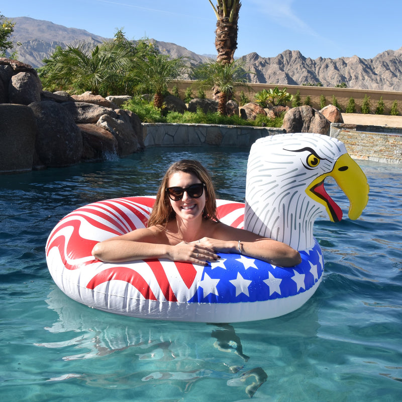 GoFloats Party Tube Inflatable Raft - American Eagle | GoFloats.com ...