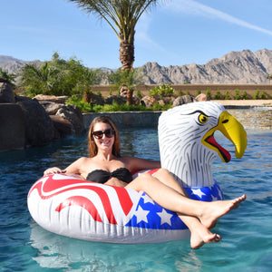 GoFloats Party Tube Inflatable Raft - American Eagle