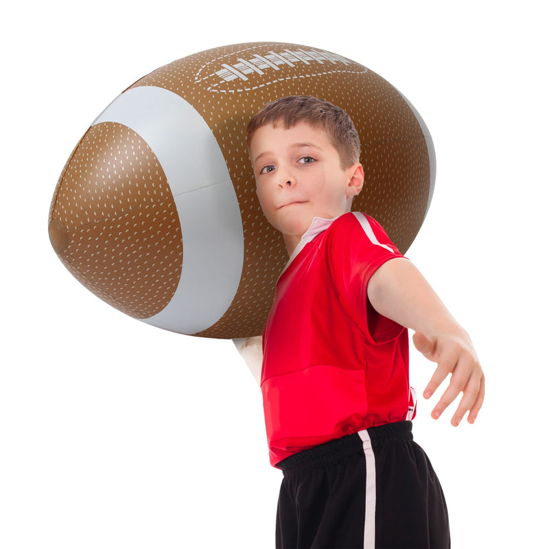 36 In Inflatable Football GoFloats 4' Giant Inflatable Football - Easy Inflate and Deflate