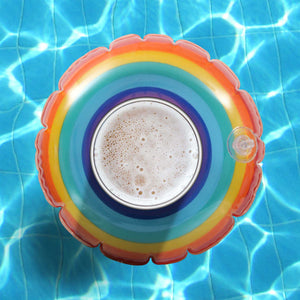 GoFloats Inflatable Drink Holders 3-Pack - Rainbow