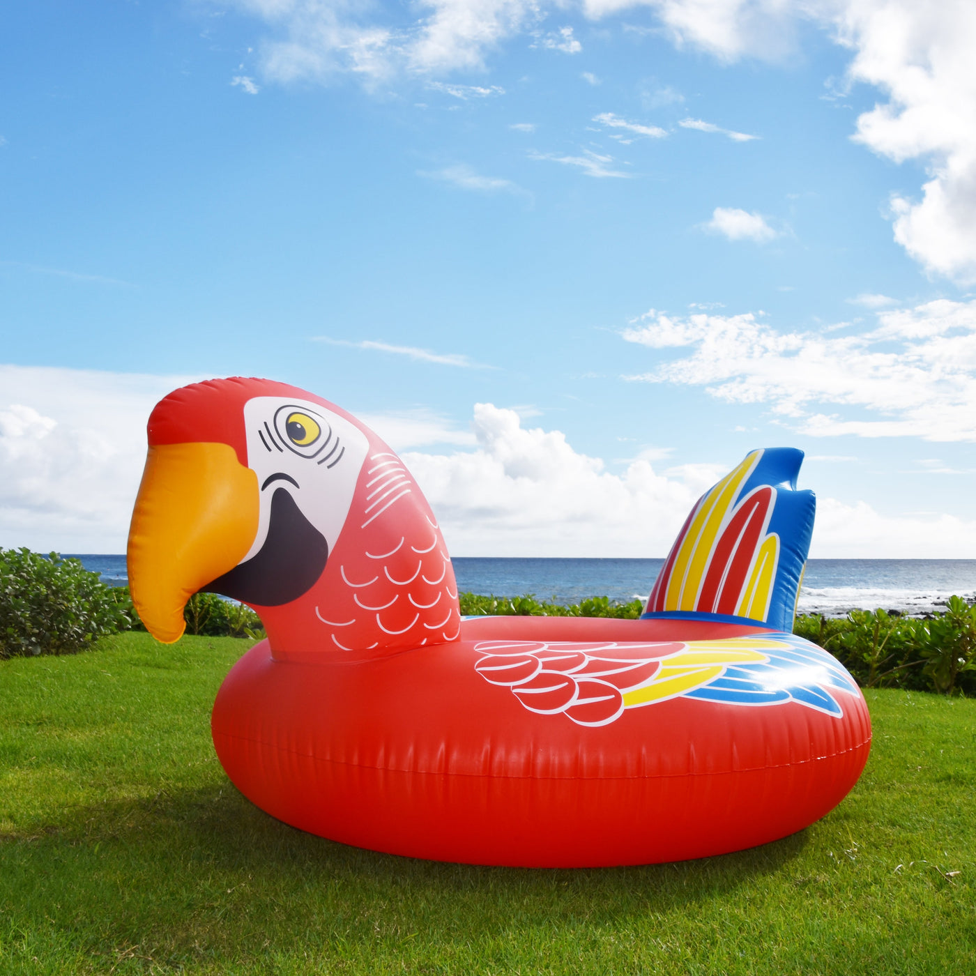 GoFloats Party Tube Inflatable Raft Tropical Parrot GoFloats