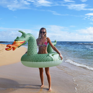 GoFloats Party Tube Inflatable Raft - Fire Dragon