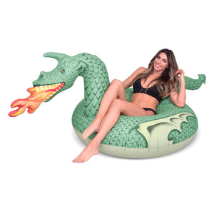 GoFloats Party Tube Inflatable Raft - Fire Dragon