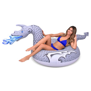 GoFloats Party Tube Inflatable Raft - Ice Dragon