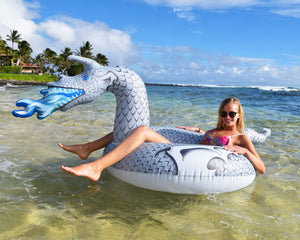 GoFloats Party Tube Inflatable Raft - Ice Dragon
