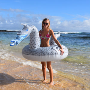 GoFloats Party Tube Inflatable Raft - Ice Dragon