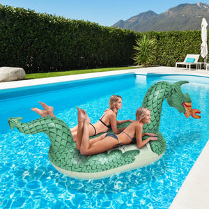 GoFloats Giant Inflatable Pool Float - Fire Dragon