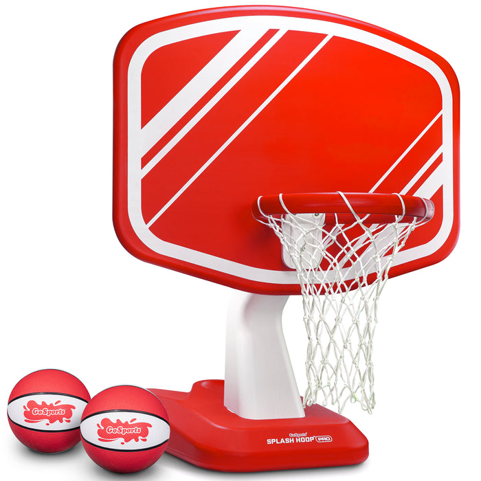 GoSports Splash Hoop PRO Poolside Basketball Game - Red