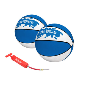 GoSports Size 6 Water Basketballs - 2-Pack - Royal Blue
