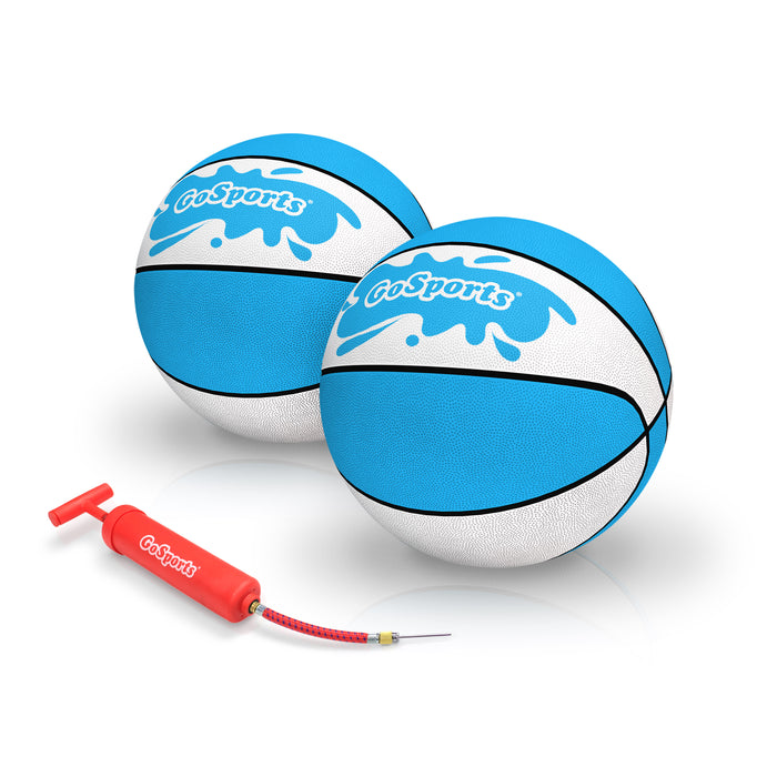 GoSports Size 6 Water Basketballs - 2-Pack - Light Blue
