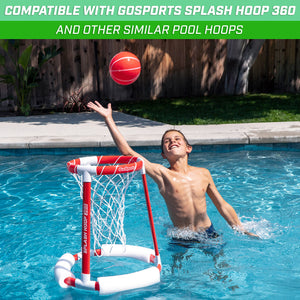 GoSports Swimming Pool Basketballs - 3-Pack - Red