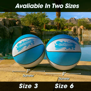two blue and white balls