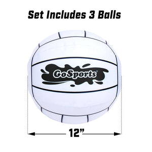GoSports 12" XL Inflatable Volleyball - 3-Pack