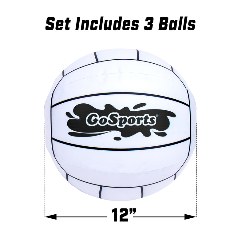 GoSports 12" XL Inflatable Volleyball 3Pack Popular