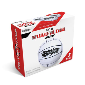 GoSports 12" XL Inflatable Volleyball - 3-Pack