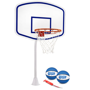 GoSports Deck-Mounted Splash Hoop ELITE Pool Basketball Game -  Acrylic