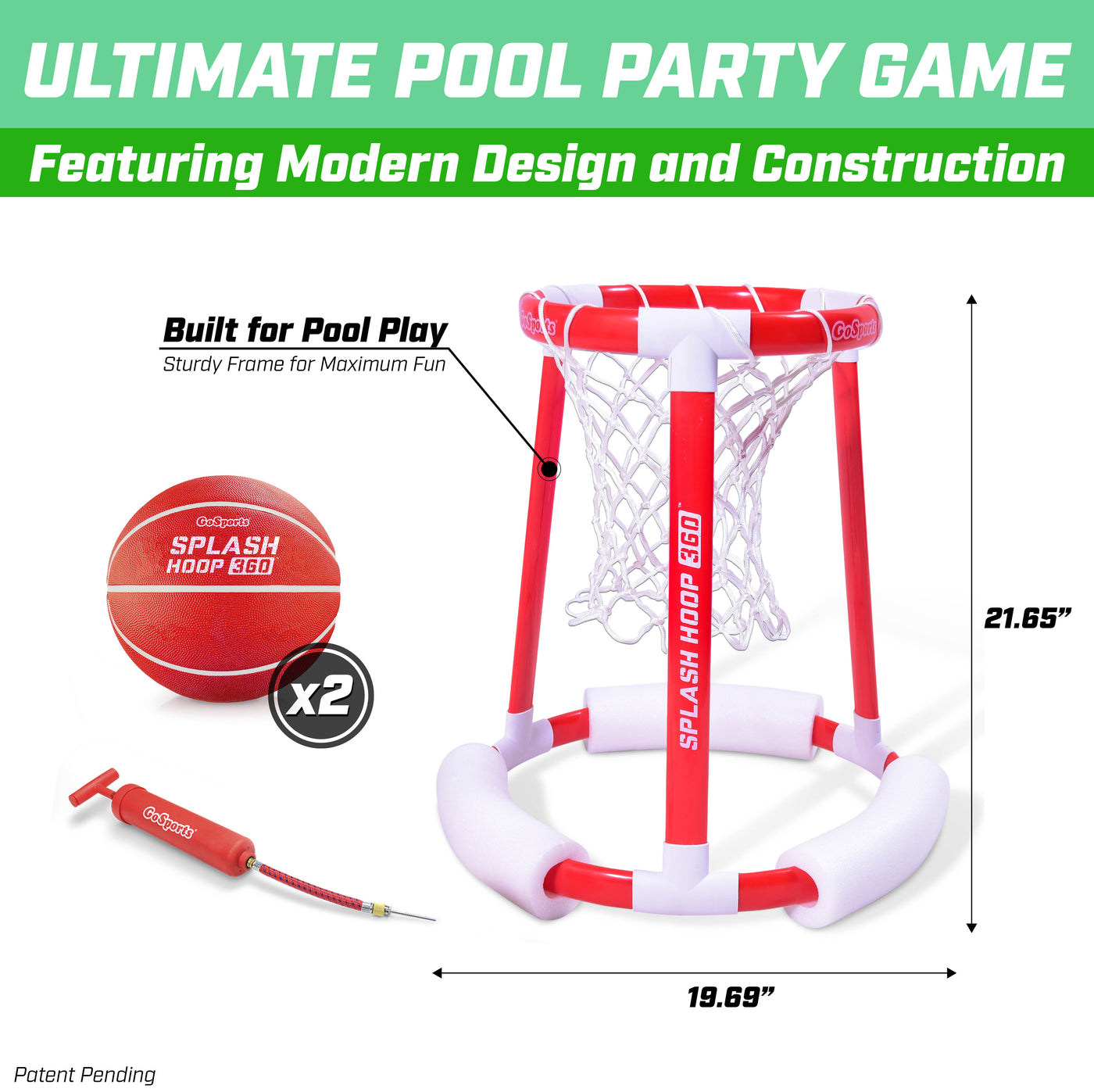 133058 - Slamma Adjustable Pool Basketball Game - Spectrum