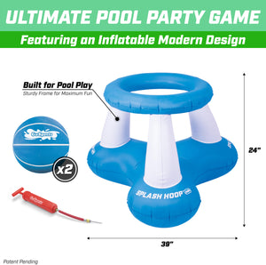 GoSports Splash Hoop Air Blue Inflatable Pool Basketball Game