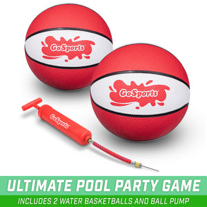 GoSports Splash Hoop PRO Poolside Basketball Game - Red