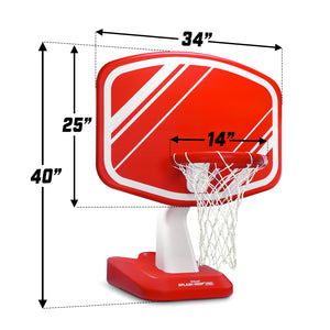 GoSports Splash Hoop PRO Poolside Basketball Game - Red