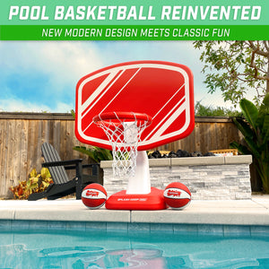 GoSports Splash Hoop PRO Poolside Basketball Game - Red