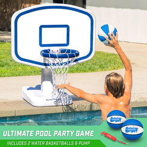 GoSports Splash Hoop PRO Swimming Pool Basketball Game - White