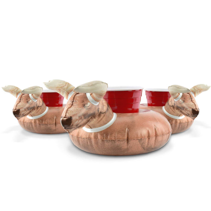 GoFloats Inflatable Drink Holders 3-Pack - Buckin' Bull