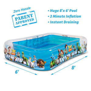 Disney Pixar Toy Story Inflatable Pool -  8'x6'
