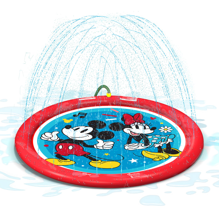 Disney Mickey and Minnie Kids Water Splash Pad Mat and Sprinkler