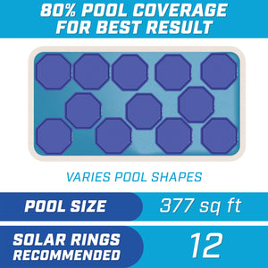 GoFloats Inflatable Solar Pool Heaters - 3 Pack